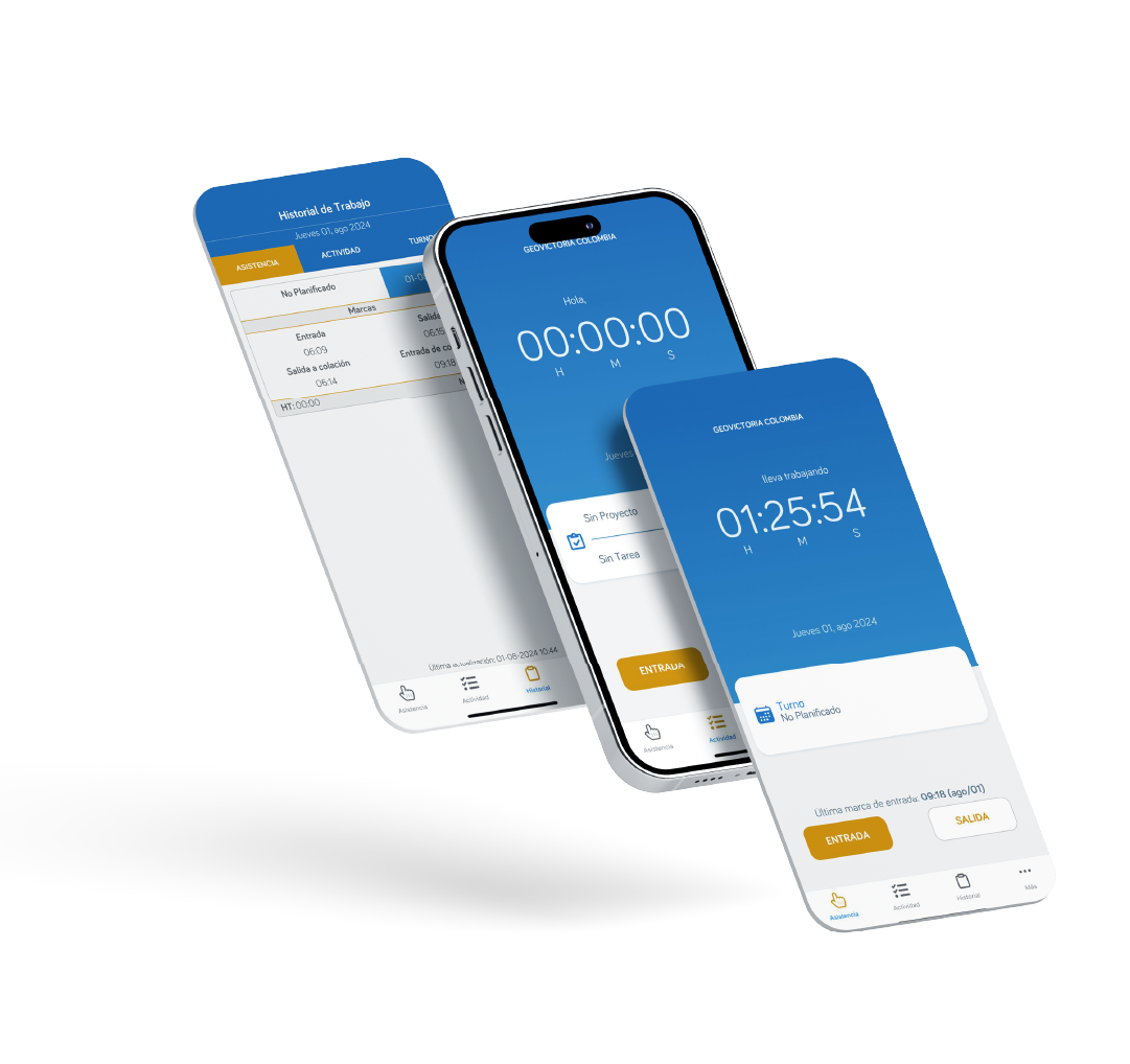 app para el control de asistencia del personal GeoVictoria app para el control de asistencia del personal GeoVictoria